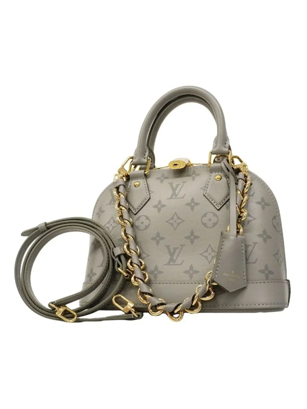 Louis Vuitton Handbag Monogram Ink Alma BB Trianon Gray 2-Way